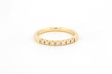 Afbeelding in Gallery-weergave laden, Ring alliance met 7 diamanten, geelgoud