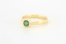 Afbeelding in Gallery-weergave laden, Ring met lichtgroene toermalijn, geelgoud