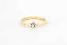 Afbeelding in Gallery-weergave laden, Ring met tanzaniet, geelgoud
