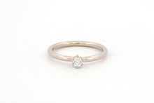 Afbeelding in Gallery-weergave laden, Ring met zespoot en diamant, witgoud