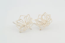 Afbeelding in Gallery-weergave laden, Oorhangers Rozet, zilver