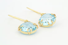 Afbeelding in Gallery-weergave laden, Oorhangers Takjes topaas, geelgoud