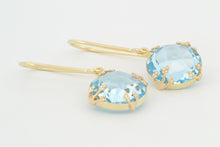Afbeelding in Gallery-weergave laden, Oorhangers Takjes topaas, geelgoud