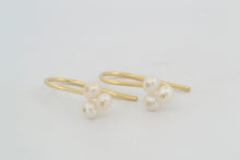 Afbeelding in Gallery-weergave laden, Oorhangers IJskristal, geelgoud