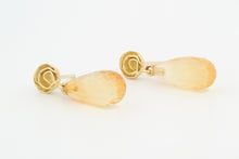 Afbeelding in Gallery-weergave laden, Oorstekers Roosjes, geelgoud