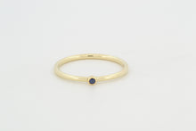 Afbeelding in Gallery-weergave laden, Ring met saffier, geelgoud