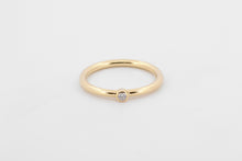 Afbeelding in Gallery-weergave laden, Ring met diamant, geelgoud