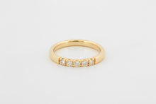 Afbeelding in Gallery-weergave laden, Ring alliance met 5 diamanten, geelgoud