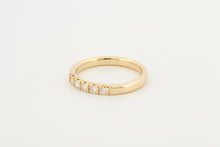 Afbeelding in Gallery-weergave laden, Ring alliance met 5 diamanten, geelgoud