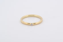 Afbeelding in Gallery-weergave laden, Ring met diamant, geelgoud
