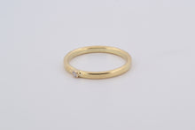 Afbeelding in Gallery-weergave laden, Ring met diamant, geelgoud