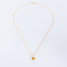 Afbeelding in Gallery-weergave laden, Collier Dubbelfacet citrien, geelgoud