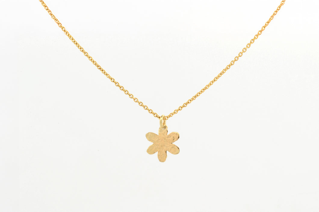 Collier Bloem, geelgoud