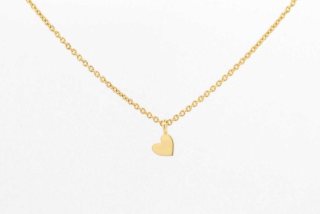 Collier Hartje, geelgoud