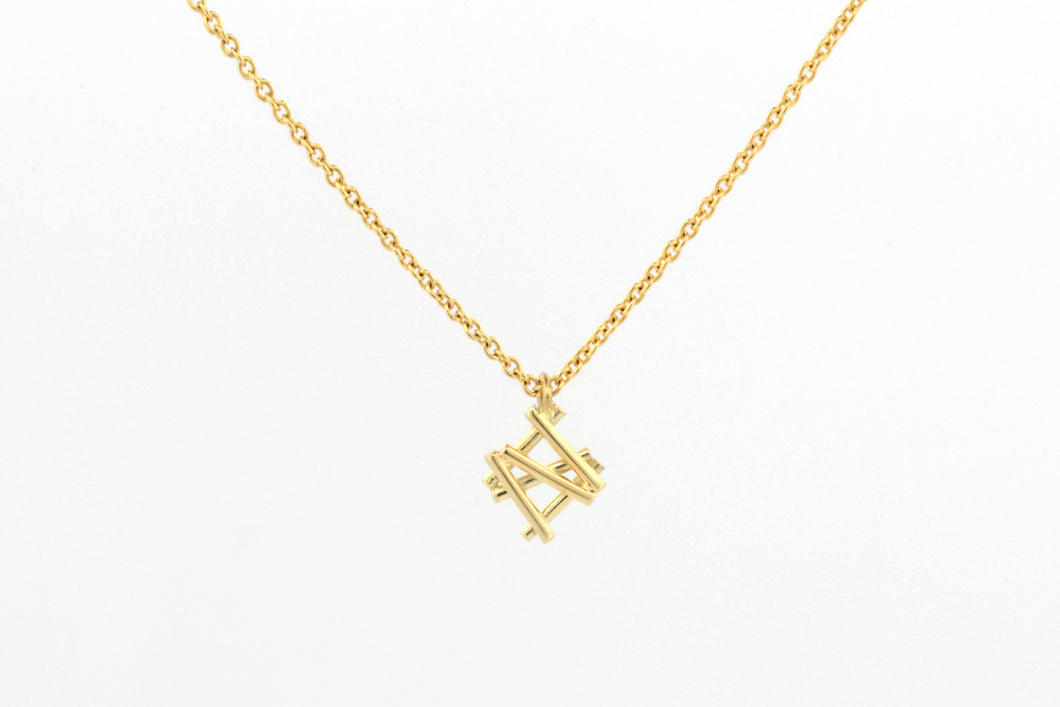 Collier Mikado, geelgoud