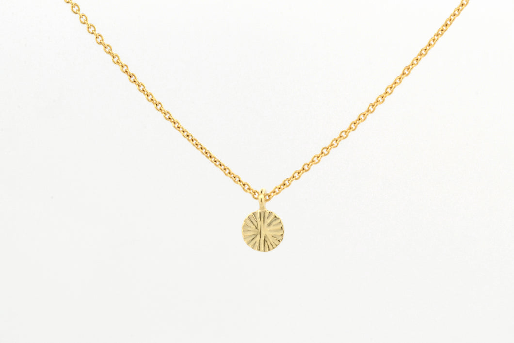 Collier Zon, geelgoud