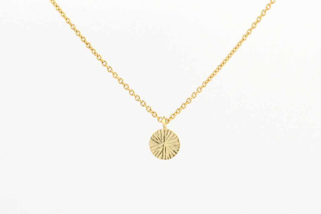 Collier Zon, geelgoud