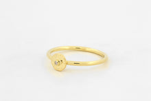 Afbeelding in Gallery-weergave laden, Ring met zon en diamant, geelgoud
