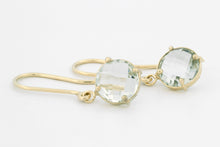 Afbeelding in Gallery-weergave laden, Oorhangers Dubbelfacet, geelgoud
