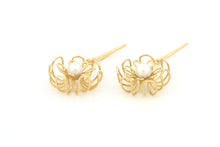 Afbeelding in Gallery-weergave laden, Oorhangers Helder met witte parels, geelgoud
