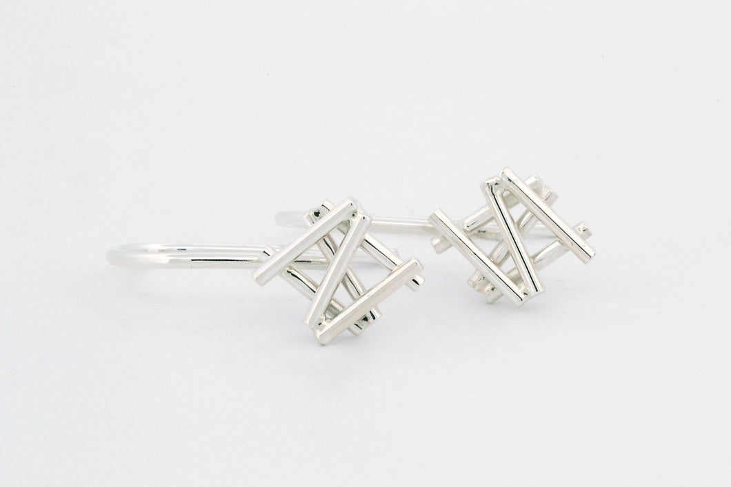 Oorhangers Mikado, zilver