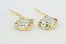 Afbeelding in Gallery-weergave laden, Oorhangers Takjes groene kwarts, geelgoud
