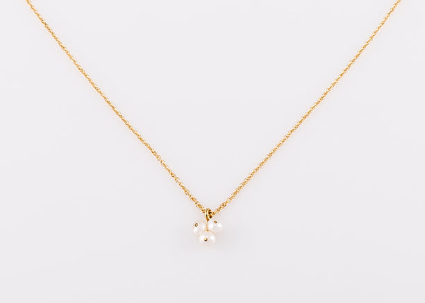 Collier IJskristal, geelgoud
