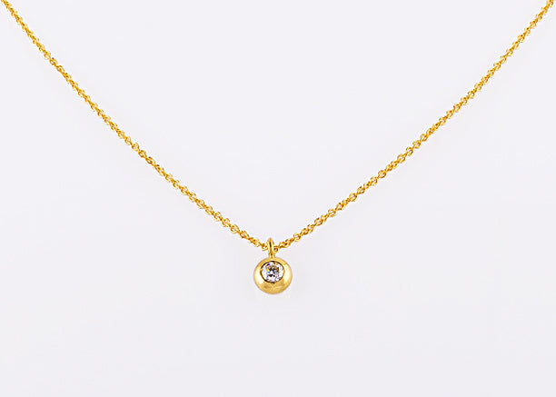 Collier Donut, geelgoud